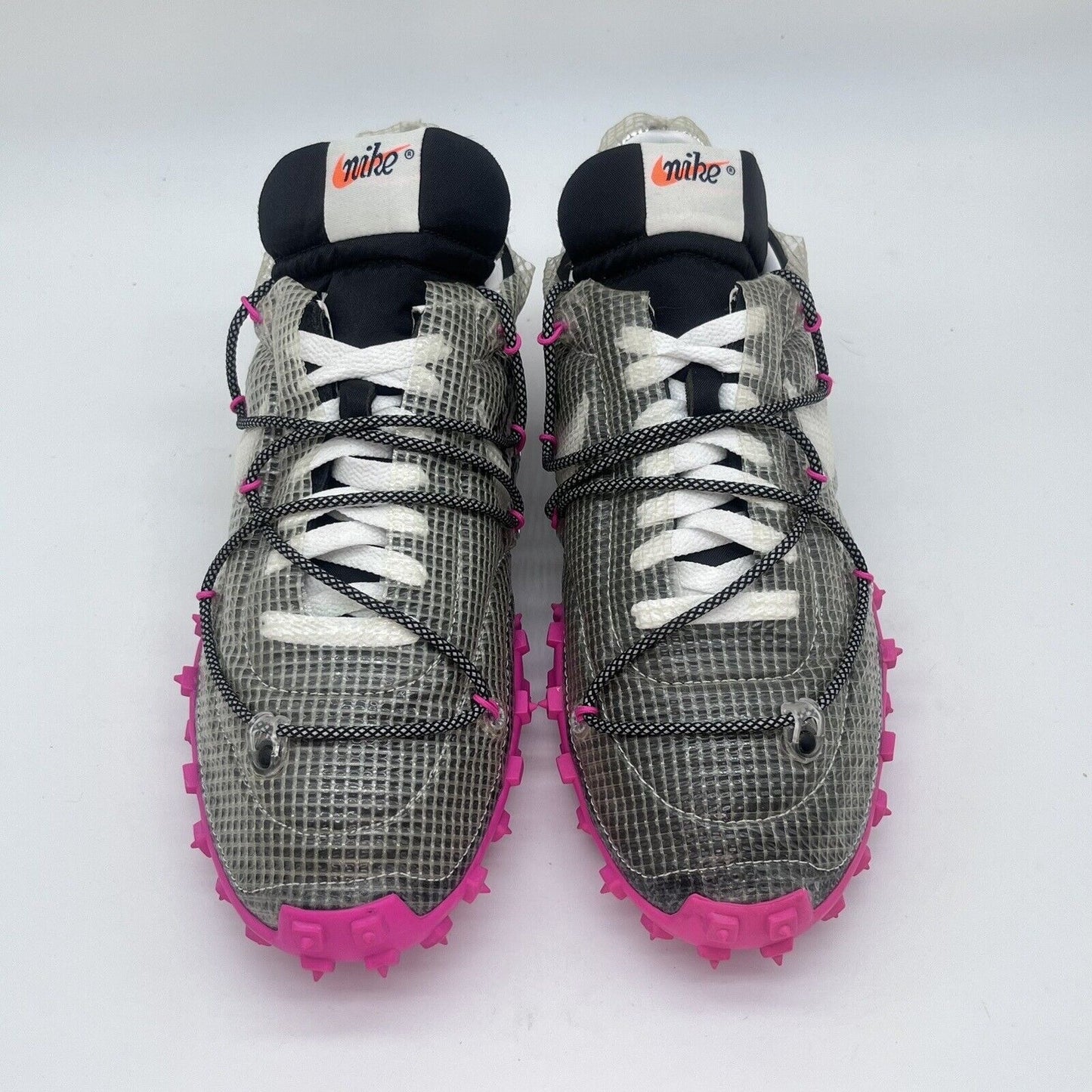 Size 9 - Nike Waffle Racer X Off-White Black Pink CD8180-001 Women’s Sneakers