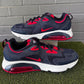 Size 13 - Nike Air Max 200 Obsidian Red White Navy Blue AQ2568-402 Mens Sneakers