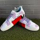 Size 8 - Off-White Tie-Dye Low Vulcanized White Lilac Sneakers