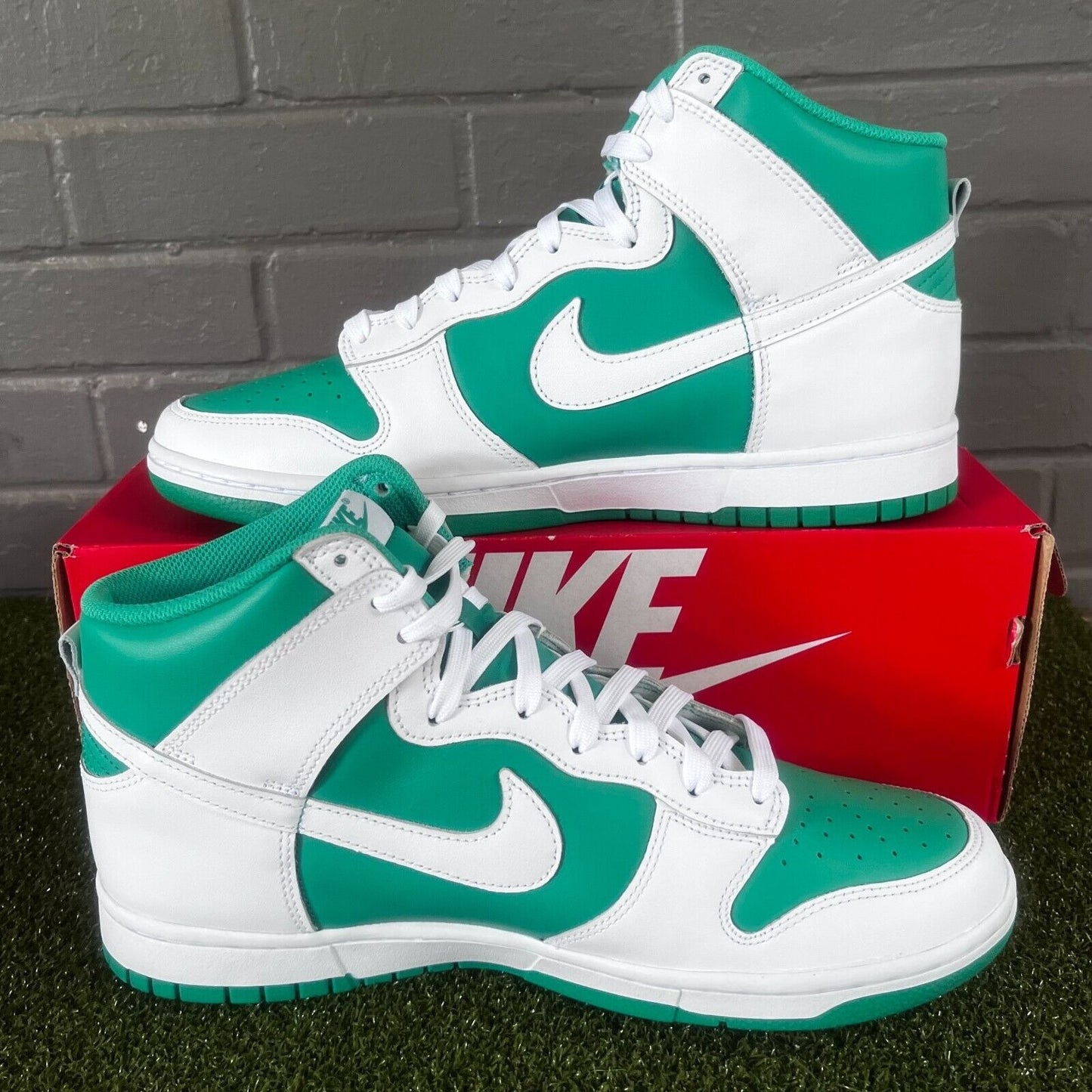 Nike Dunk High Retro Bttys Pine Green White DV0829-300 Sneakers Men's Size 11