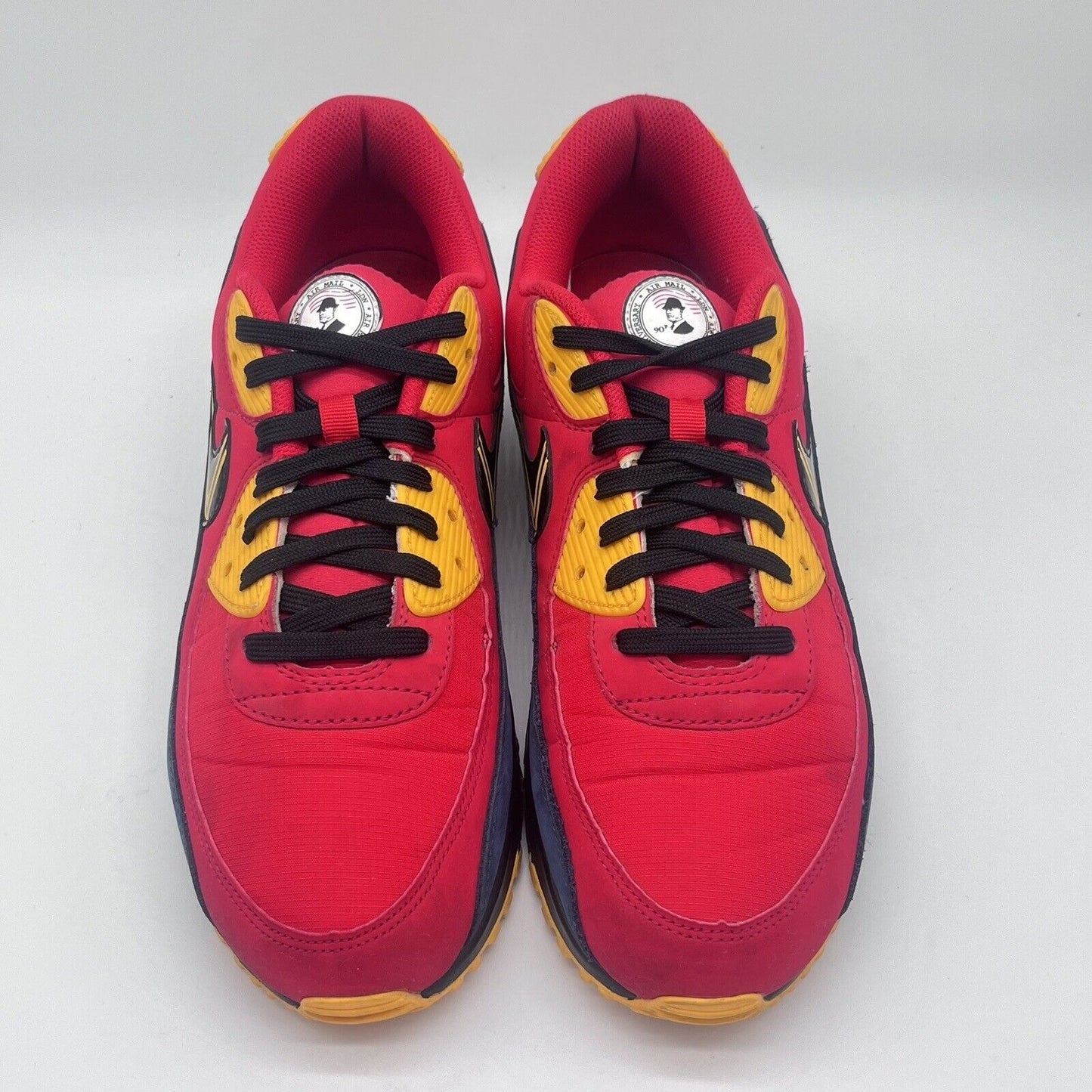 Size 12 - Nike Air Max 90 Premium City Pack London CJ1794-600 Mens Sneakers Red