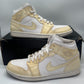 Size 11.5 - Jordan 1 Phat White/Yellow 364770-102 Mens Sneakers