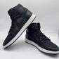 Size 10 - Jordan 1 Retro High Black Satin Red 555088-060 Mens Sneakers