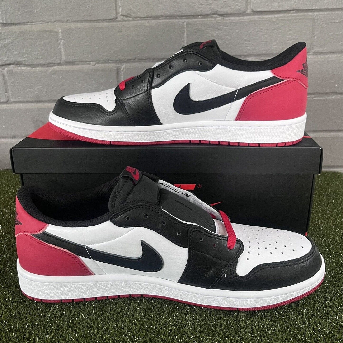 Size 11 - Jordan 1 Low Retro OG Black Toe Red CZ0790-106 Men’s Sneakers