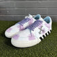 Size 8 - Off-White Tie-Dye Low Vulcanized White Lilac Sneakers