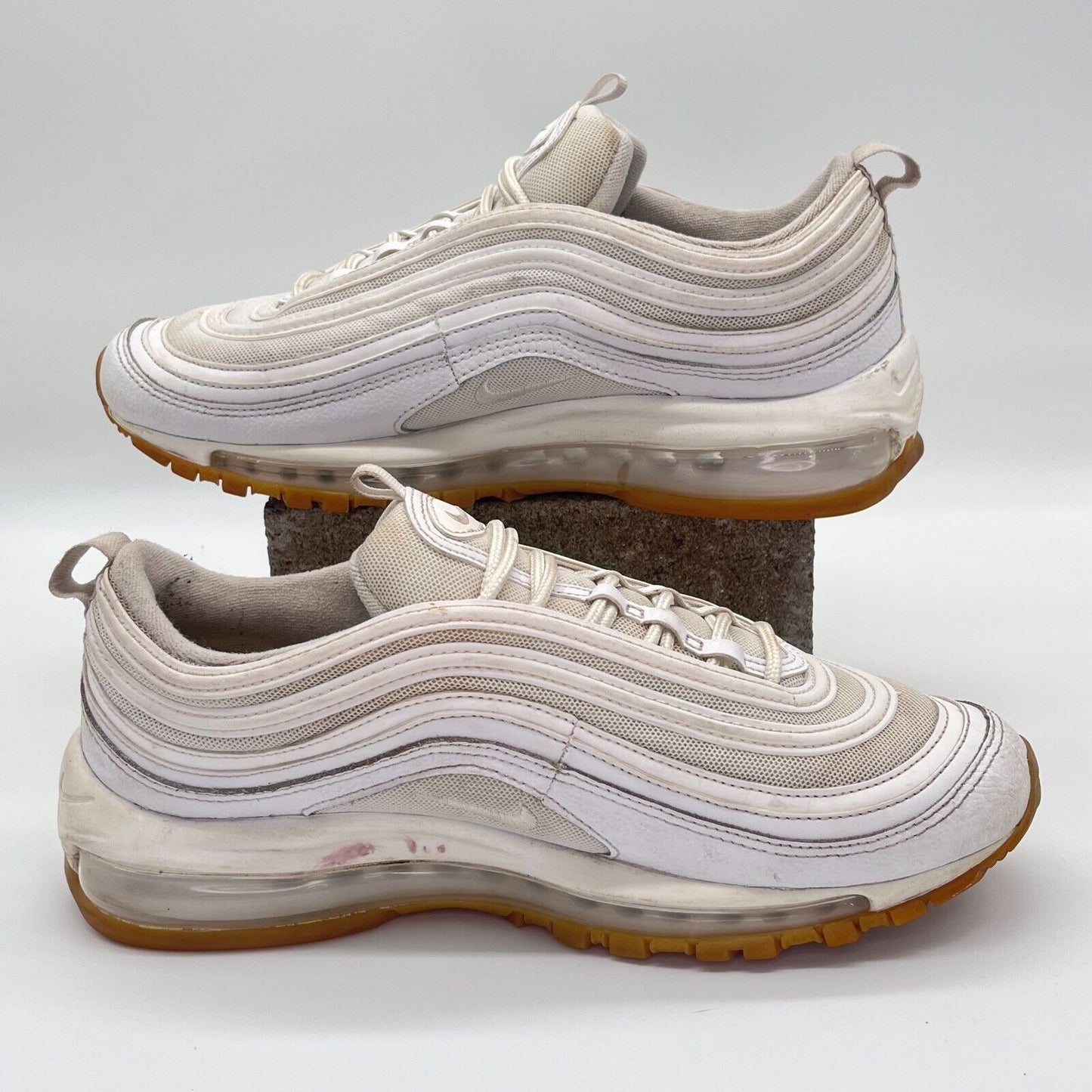 Size 8 - Nike Air Max 97 White Gum Light Brown DJ2740-100 Mens Sneakers