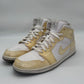 Size 11.5 - Jordan 1 Phat White/Yellow 364770-102 Mens Sneakers