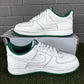 Size 10 - Nike Air Force 1 Contrast Stitch White Pine Green CV1724-100 Mens Sneakers