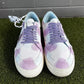 Size 8 - Off-White Tie-Dye Low Vulcanized White Lilac Sneakers