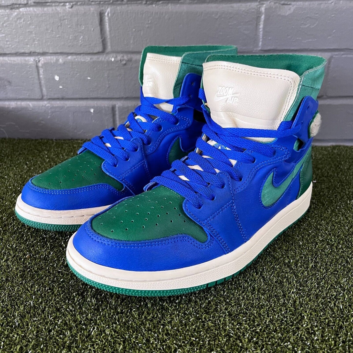 Nike Air Jordan 1 High Zoom CMFT Hyper Royal/Green DJ1199-400 Women's Size 8.5