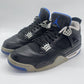 Size 12 - Jordan 4 Retro Motorsports Alternate Black Blue 308497-006