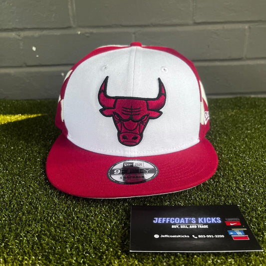 One Size - New Era Chicago Bulls 9Fifty NBA Red White Cap Basketball Hat NWT