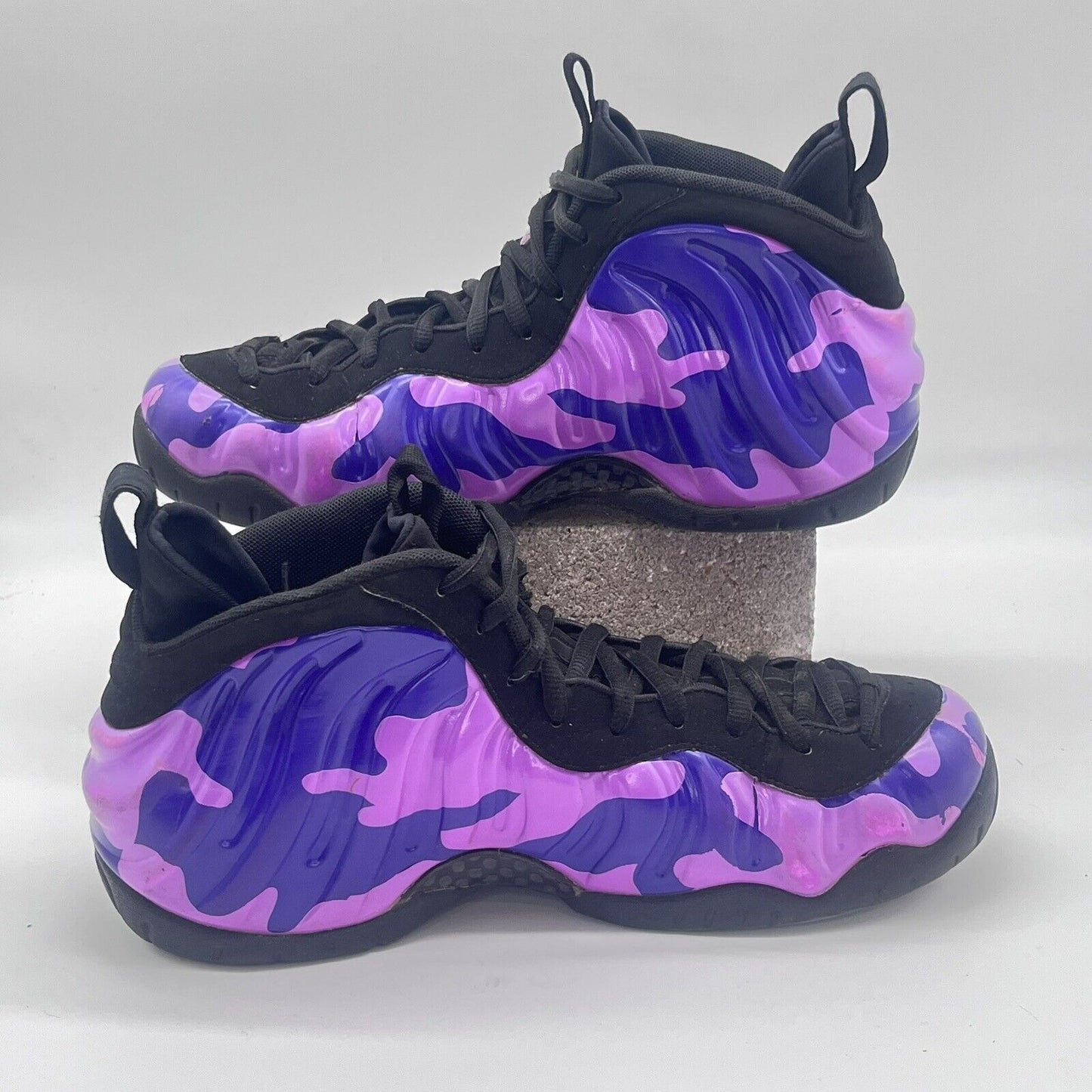 Size 9 - Nike Air Foamposite Pro “Purple Camo” Black OG 624041-012 Mens Sneakers