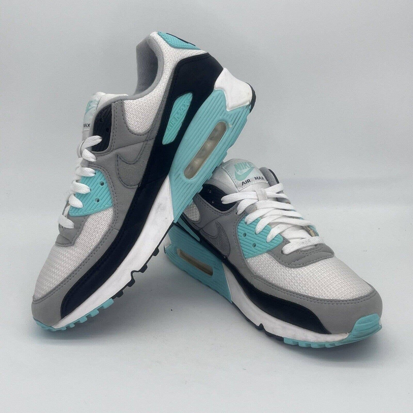 Nike Air Max 90 Hyper Turquoise Mens Size 10 CD0881-100 White Grey Sneakers 2020