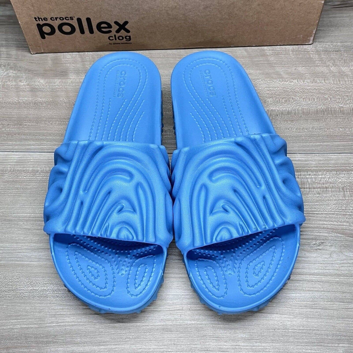 Salehe Bembury x The Pollex Slide Crocs Mens Size 7 Tashmoo Blue Colorway